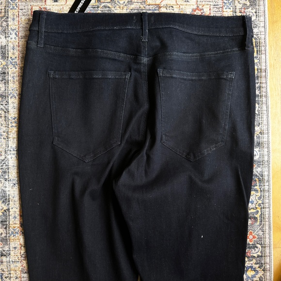 New Express Skyscraper Dark Denim Stretch Jeans size 16 - Picture 11 of 14